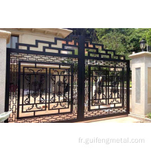 Porte de jardin d&#39;entrée en acier inoxydable en aluminium Porte de volet